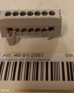 Distribution block Grey A7-F2 clip